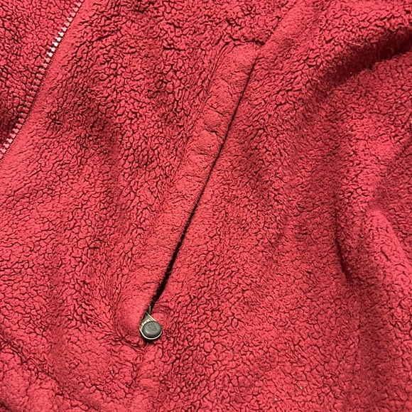North Face Fleece Burgandy Red Jacket Size XS - Picture 5 of 7